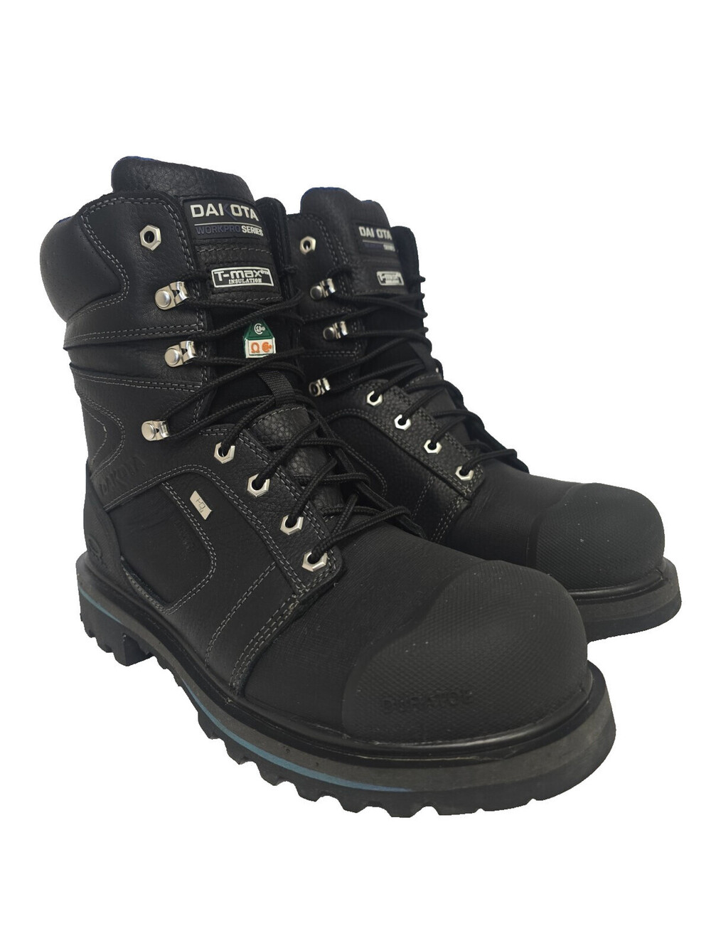 Dakota Men's 8" 557 Steel Toe HD3 Vibram Work Boots Black Size 11M